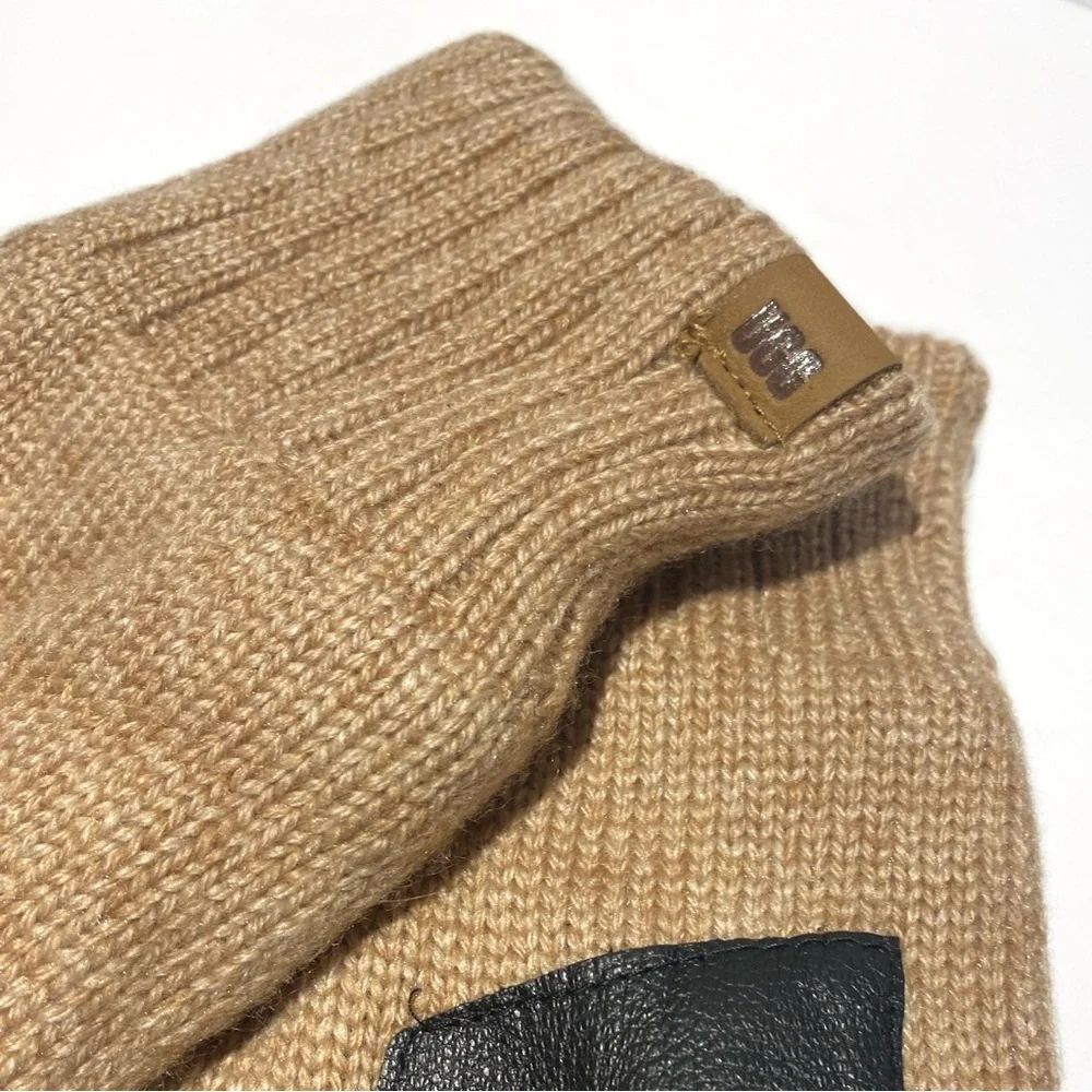 UGG Camel Knit Wool Blend Gloves NWT